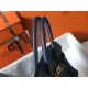 Replica perfetta Borsa Hermes Birkin 30 cm in pelle Clemence agata blu Imitazione Outlet Online
