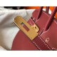 Miglior Falso Borsa Hermes Birkin 30 cm in pelle Clemence bordeaux Economiche Premium