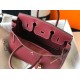 Miglior Falso Borsa Hermes Birkin 30 cm in pelle Clemence bordeaux Economiche Premium