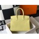 Migliore Repliche Borsa Hermes Birkin 30 cm in pelle Clemence Jaune Poussin GHW Economiche Outlet Online