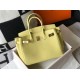 Migliore Repliche Borsa Hermes Birkin 30 cm in pelle Clemence Jaune Poussin GHW Economiche Outlet Online