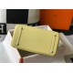 Migliore Repliche Borsa Hermes Birkin 30 cm in pelle Clemence Jaune Poussin GHW Economiche Outlet Online