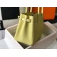 Migliore Repliche Borsa Hermes Birkin 30 cm in pelle Clemence Jaune Poussin GHW Economiche Outlet Online
