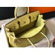 Migliore Repliche Borsa Hermes Birkin 30 cm in pelle Clemence Jaune Poussin GHW Economiche Outlet Online