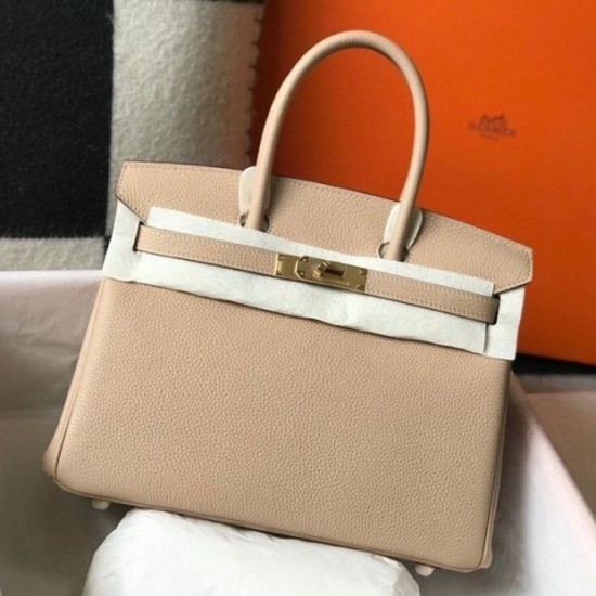 Perfette Qualità Repliche Borsa Hermes Trench Clemence Birkin 30 cm GHW Imitazione