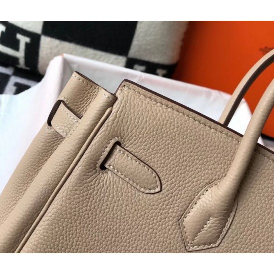 Perfette Qualità Repliche Borsa Hermes Trench Clemence Birkin 30 cm GHW Imitazione