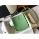 Migliore Repliche Mini borsa Hermes Evelyne III TPM in pelle Clemence verde criquet Economiche Outlet Online