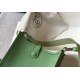 Migliore Repliche Mini borsa Hermes Evelyne III TPM in pelle Clemence verde criquet Economiche Outlet Online