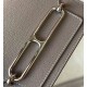 Replica perfetta Mini borsa Hermes Sac Roulis in pelle di vitello Evercolor grigia Imitazione Outlet Online
