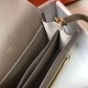 Replica perfetta Mini borsa Hermes Sac Roulis in pelle di vitello Evercolor grigia Imitazione Outlet Online