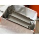 Replica perfetta Mini borsa Hermes Sac Roulis in pelle di vitello Evercolor grigio perla Imitazione Outlet Online
