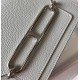 Replica perfetta Mini borsa Hermes Sac Roulis in pelle di vitello Evercolor grigio perla Imitazione Outlet Online