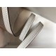 Replica perfetta Mini borsa Hermes Sac Roulis in pelle di vitello Evercolor grigio perla Imitazione Outlet Online