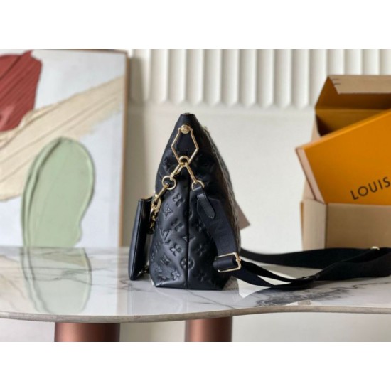Migliore Repliche Borsa Louis Vuitton Coussin Hobo MM in pelle Monogram M12068 Economiche Outlet Online