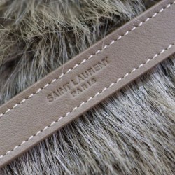 Replica perfetta Borsa a tracolla oversize YSL Saint Laurent Niki in montone marrone Imitazione Outlet Online