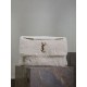 Miglior Falso Borsa a tracolla oversize YSL Saint Laurent Niki in montone bianco Economiche Premium