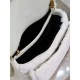 Miglior Falso Borsa a tracolla oversize YSL Saint Laurent Niki in montone bianco Economiche Premium
