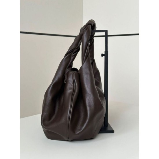 Repliche Borsa hobo Fendi Spy piccola/media/grande con manico ritorto color caffè Imitazioni Outlet Italia