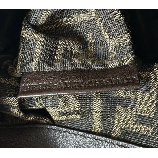 Repliche Borsa hobo Fendi Spy piccola/media/grande con manico ritorto color caffè Imitazioni Outlet Italia