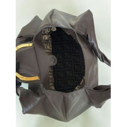 Repliche Borsa hobo Fendi Spy piccola/media/grande con manico ritorto color caffè Imitazioni Outlet Italia