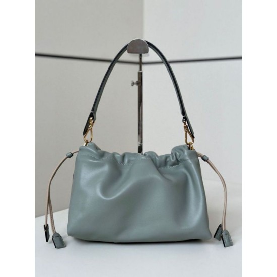 Repliche Borsa Fendi Mamma Baguette Media/Grande grigio tortora Imitazioni Outlet Italia