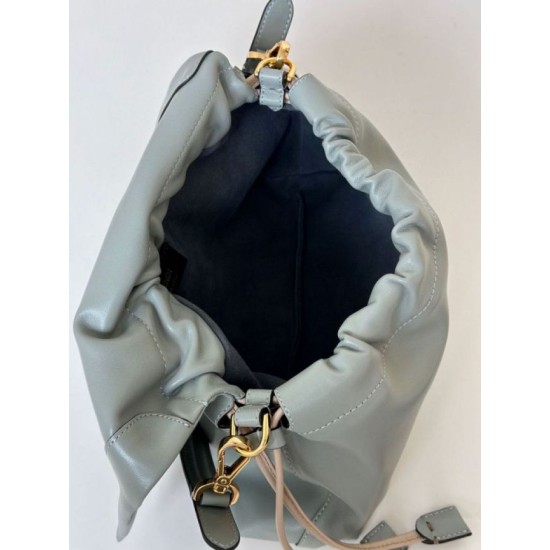 Repliche Borsa Fendi Mamma Baguette Media/Grande grigio tortora Imitazioni Outlet Italia