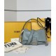 Repliche Borsa Fendi Mamma Baguette Media/Grande grigio tortora Imitazioni Outlet Italia