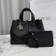 Repliche Borsa Dior Toujours Media/Grande pelle di vitello Macrocannage nera Imitazioni Outlet Italia