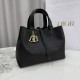 Repliche Borsa Dior Toujours Media/Grande pelle di vitello Macrocannage nera Imitazioni Outlet Italia
