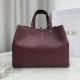 Repliche Borsa Dior Toujours Media/Grande pelle di vitello Macrocannage Borgogna Imitazioni Outlet Italia