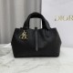 Repliche Borsa Dior Toujours piccola in pelle di vitello Macrocannage Nero Imitazioni Outlet Italia