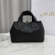 Repliche Borsa Dior Toujours piccola in pelle di vitello Macrocannage Nero Imitazioni Outlet Italia