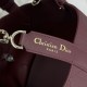 Repliche Borsa Dior Toujours piccola in pelle di vitello Macrocannage bordeaux Imitazioni Outlet Italia