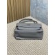 Repliche Borsa a tracolla vintage Niki media YSL Saint Laurent pelle cerata e oliata Grigio Imitazioni Outlet Italia
