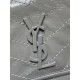 Repliche Borsa a tracolla vintage Niki media YSL Saint Laurent pelle cerata e oliata Grigio Imitazioni Outlet Italia