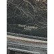 Repliche Borsa a tracolla vintage Niki media YSL Saint Laurent pelle cerata e oliata Nero Imitazioni Outlet Italia