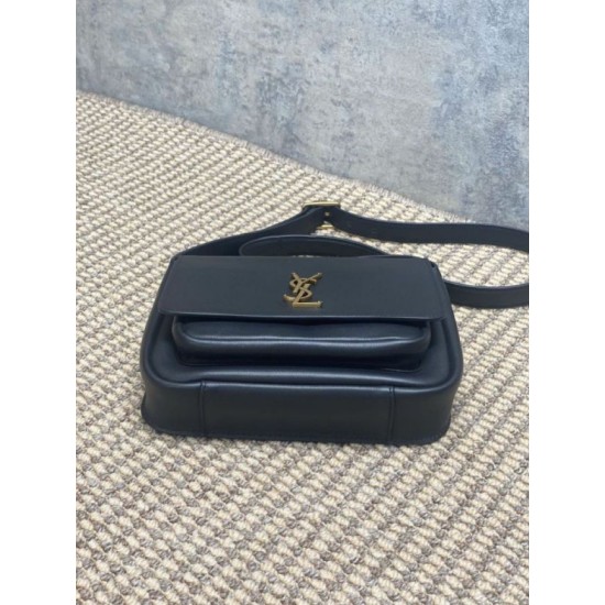 Repliche Borsa a tracolla YSL Saint Laurent Niki Besace grana nero Imitazioni Outlet Italia