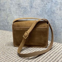 Repliche Borsa a tracolla YSL Saint Laurent Niki Besace marrone scamosciato  Imitazioni Outlet Italia