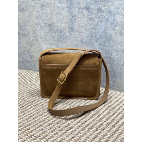 Repliche Borsa a tracolla YSL Saint Laurent Niki Besace marrone scamosciato  Imitazioni Outlet Italia