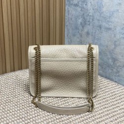 Repliche Borsa a spalla YSL Saint Laurent Niki Media/Grande pelle di agnello grana beige Imitazioni Outlet Italia