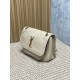 Repliche Borsa a spalla YSL Saint Laurent Niki Media/Grande pelle di agnello grana beige Imitazioni Outlet Italia