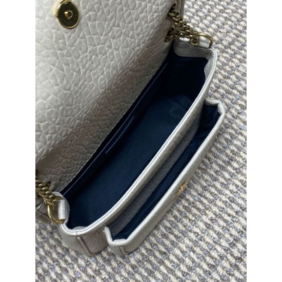 Repliche Borsa a spalla YSL Saint Laurent Niki Media/Grande pelle di agnello grana beige Imitazioni Outlet Italia