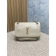 Repliche Borsa a spalla YSL Saint Laurent Niki Media/Grande pelle di agnello grana beige Imitazioni Outlet Italia