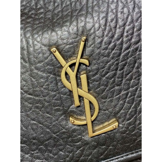 Repliche Borsa a spalla YSL Saint Laurent Niki Media/Grande pelle di agnello grana nero Imitazioni Outlet Italia
