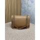 Repliche Borsa a spalla YSL Saint Laurent Niki Media/Grande pelle di agnello grana marrone Imitazioni Outlet Italia