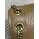 Repliche Borsa a spalla YSL Saint Laurent Niki Media/Grande pelle di agnello grana marrone Imitazioni Outlet Italia