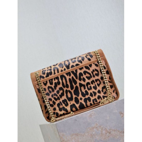 Replica Borsa Niki Chain Flap Bag media YSL Saint Laurent con stampa leopardata False Online Repliche Borsa Niki Chain Flap Bag media YSL Saint Laurent con stampa leopardata Imitazioni Outlet Italia