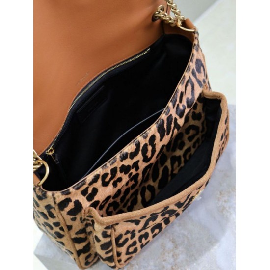 Replica Borsa Niki Chain Flap Bag media YSL Saint Laurent con stampa leopardata False Online Repliche Borsa Niki Chain Flap Bag media YSL Saint Laurent con stampa leopardata Imitazioni Outlet Italia