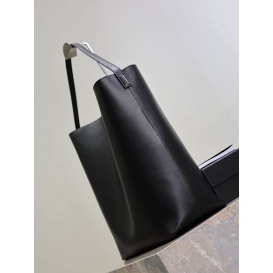 Repliche Borsa hobo YSL Saint Laurent Bold pelle liscia Nero Imitazioni Outlet Italia