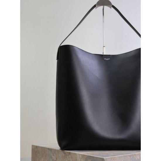 Repliche Borsa hobo YSL Saint Laurent Bold pelle liscia Nero Imitazioni Outlet Italia